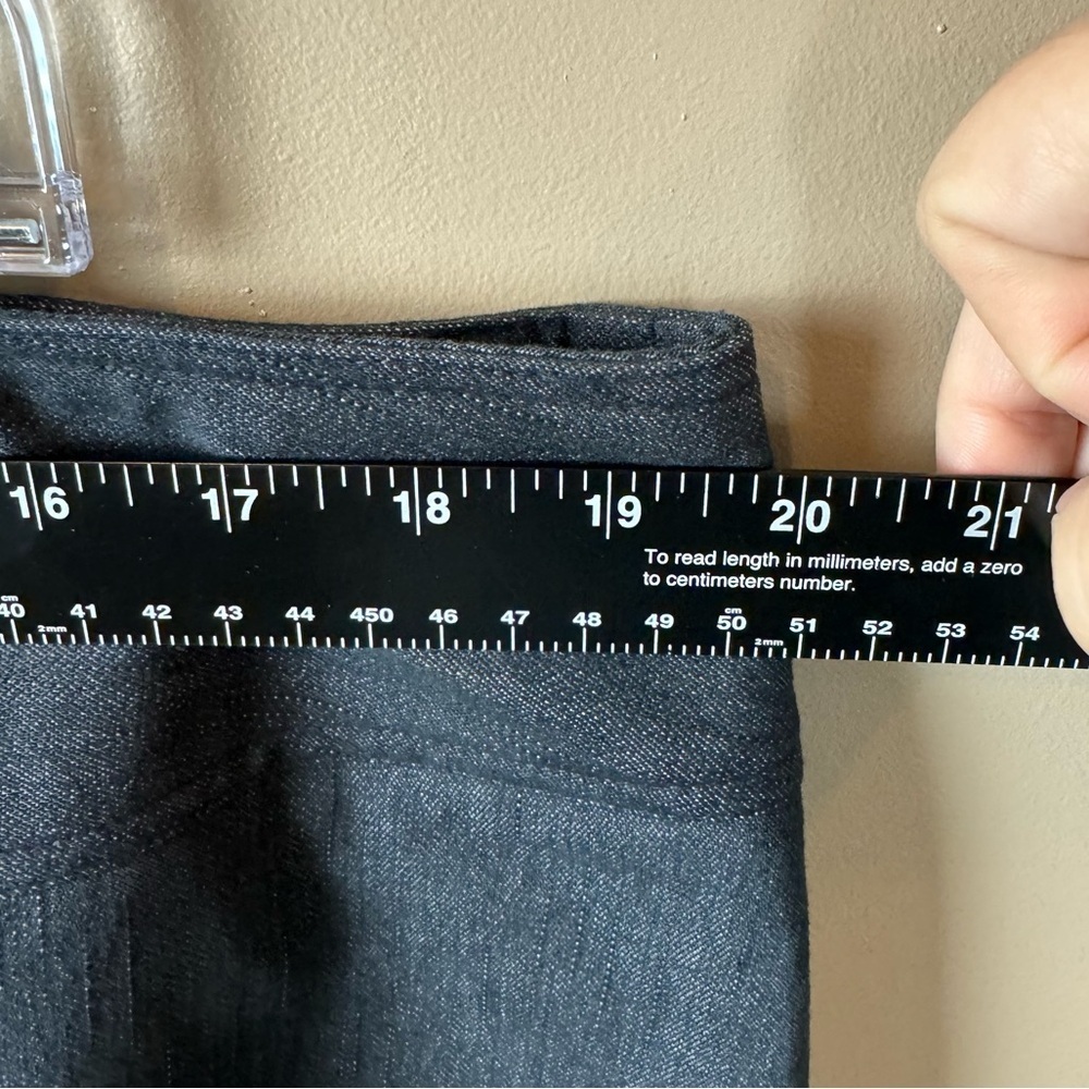 Vintage Venezia Denim Button Zip Mini Pencil Skirt Size 18 Y2K - Picture 3 of 8